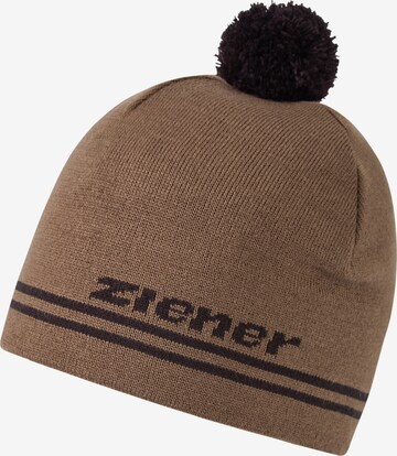 ZIENER Athletic Hat 'IMHAN' in Brown: front