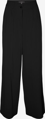 VERO MODA Pleat-front trousers 'Pixi' in Black: front