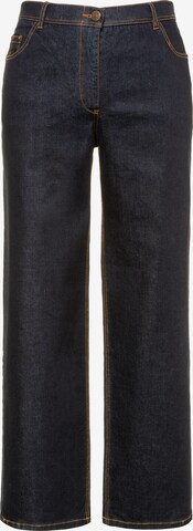 Ulla Popken Wide leg Jeans in Blauw: voorkant