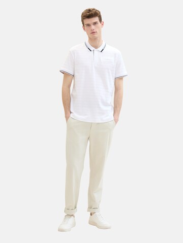 TOM TAILOR Poloshirt in Weiß