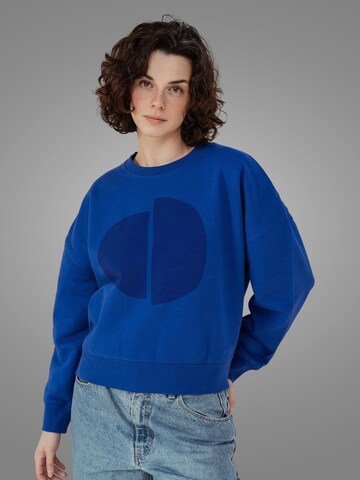 Kultgut Sweater 'Blue Hour' in Blue: front