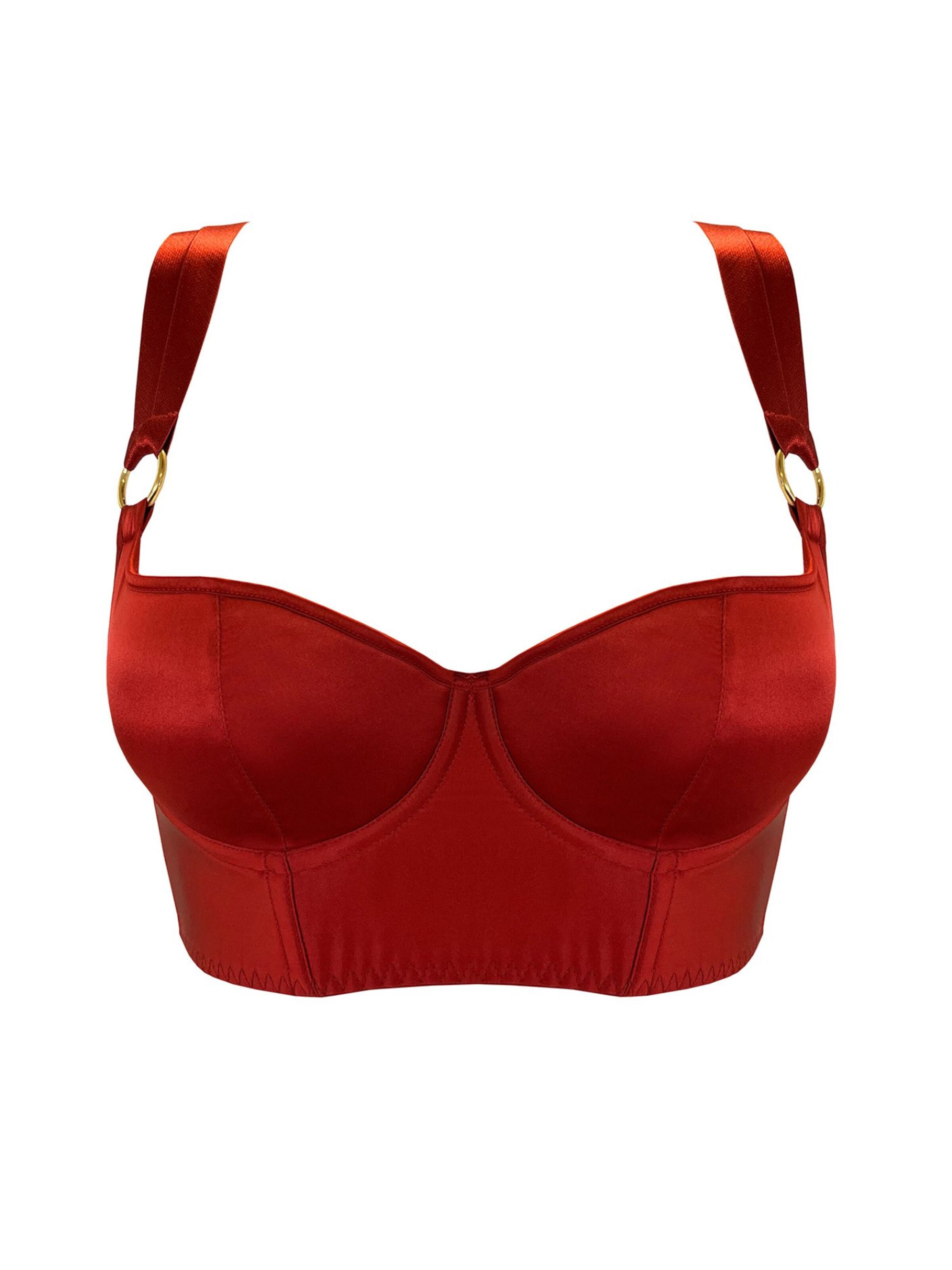 Bordelle Push-up Bra in Red: front