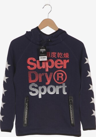 Superdry Sweatshirt & Zip-Up Hoodie in M in Blue: front