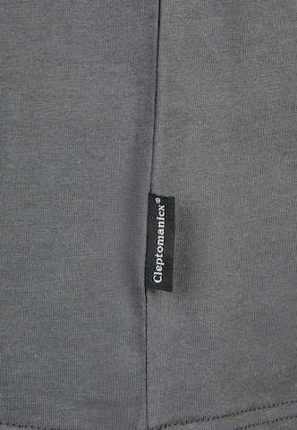 Cleptomanicx Shirt 'Classic Tee Ligull Classic' in Grey