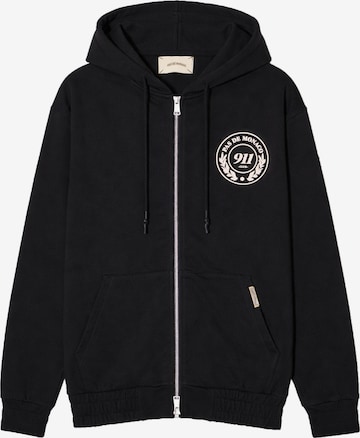 Pas De Monaco Bluza rozpinana 'Vortex' w kolorze czarny: przód