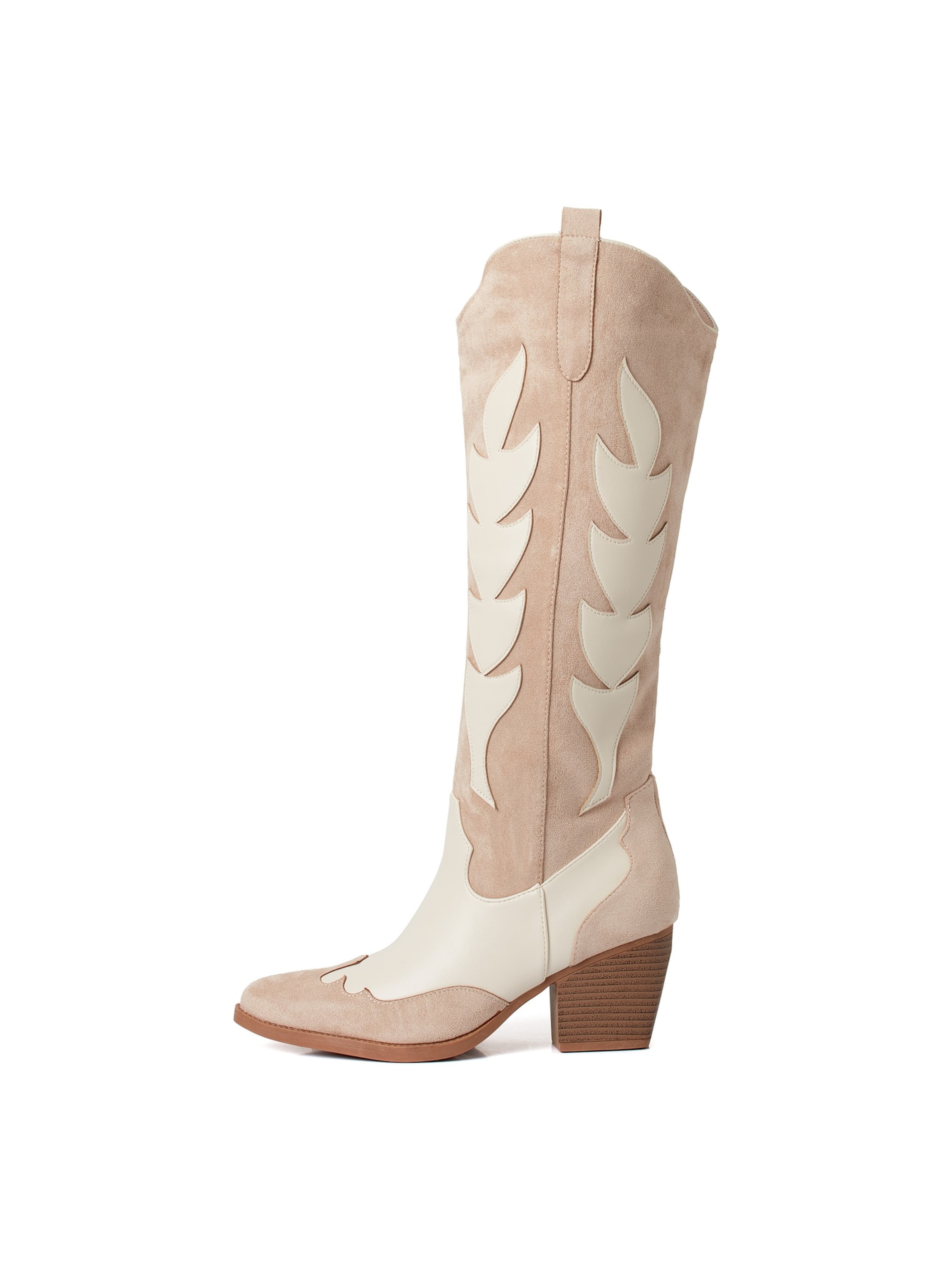 Bottes de cowboy Smile Favorites en beige : devant