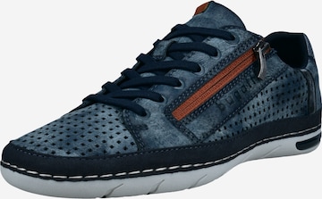 bugatti Schnürschuh in Blau: Vorderseite