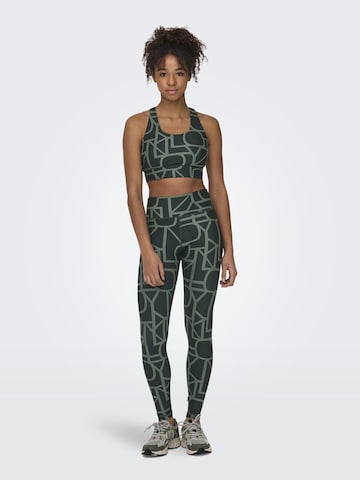 ONLY PLAY Medium Support Sports bra 'ONPDAISY-2' in Green