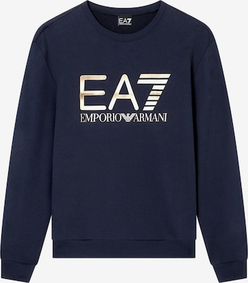 Felpa di EA7 Emporio Armani in blu: frontale