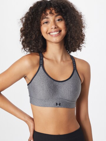 UNDER ARMOUR Medium Support Sports bra 'Infinity' in Grey