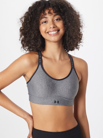 UNDER ARMOUR Medium Support Sports Bra 'Infinity' in Grey