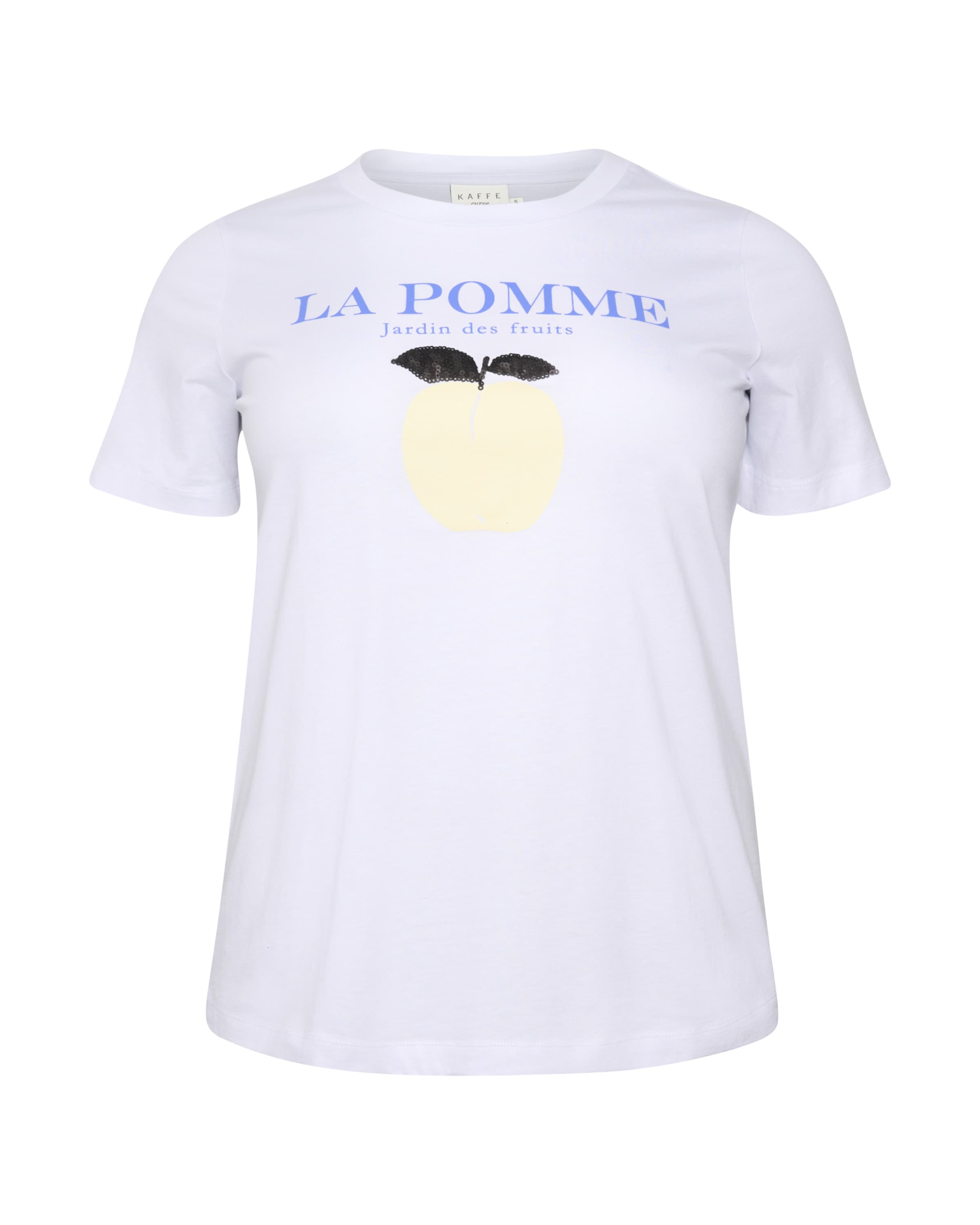 KAFFE CURVE Koszulka 'Diana' w kolorze biały: przód