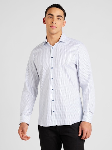 OLYMP Regular fit Overhemd 'Level 5' in Blauw: voorkant