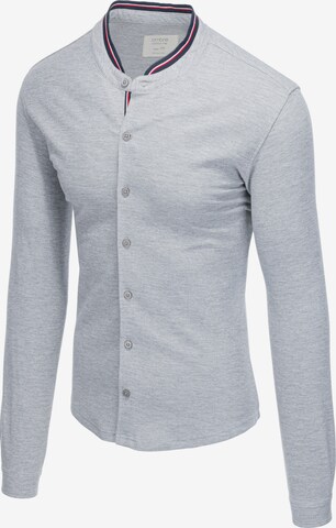 Ombre Slim fit Button Up Shirt 'K542' in Grey