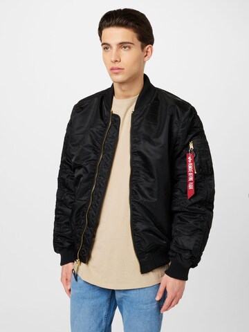 ALPHA INDUSTRIES Jacke in Schwarz: predná strana