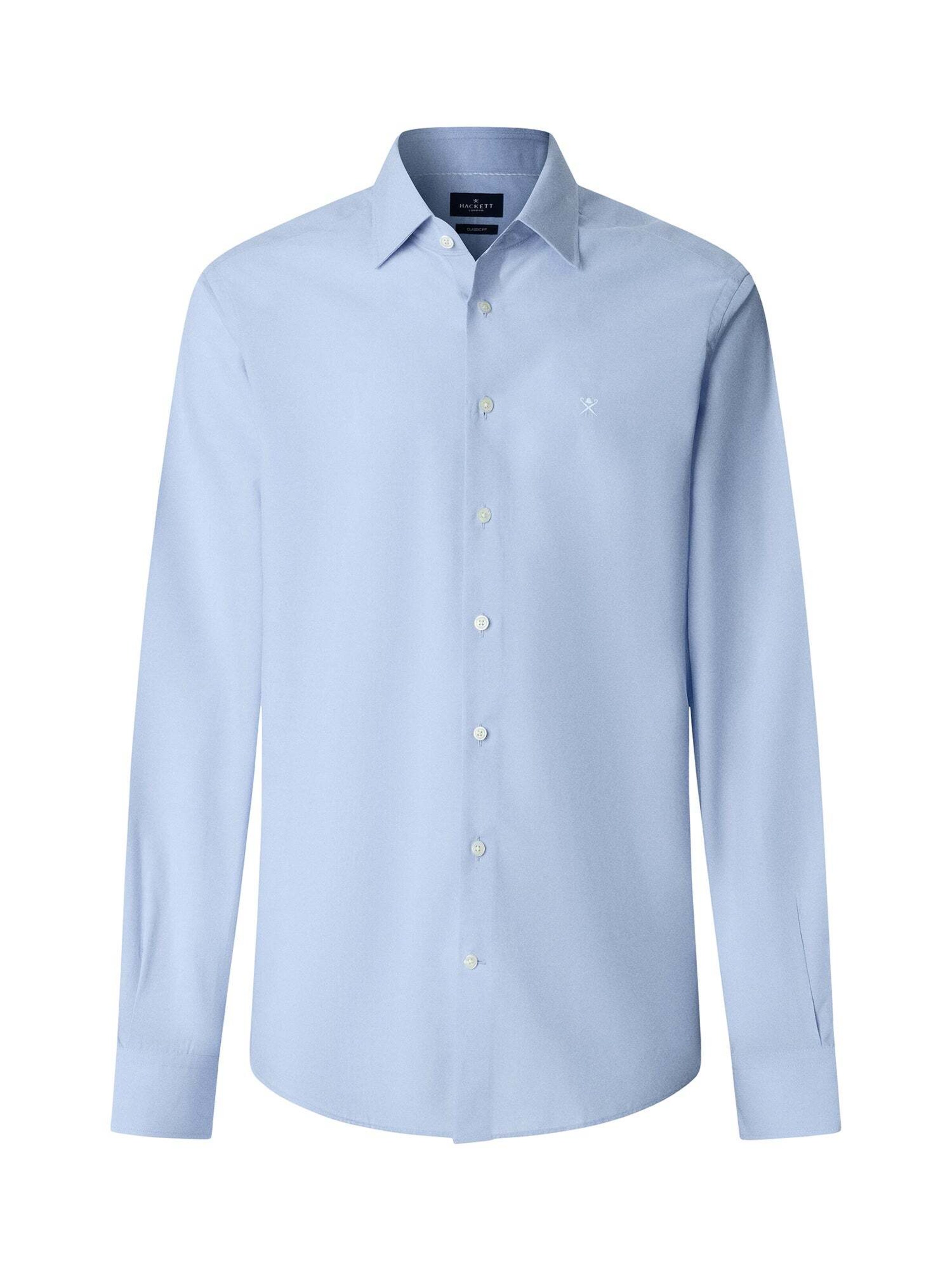 Hackett London Chemise 'END ON END' en bleu, Vue avec produit