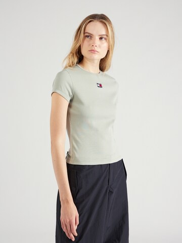 Tommy Jeans Koszulka w kolorze zielony: przód