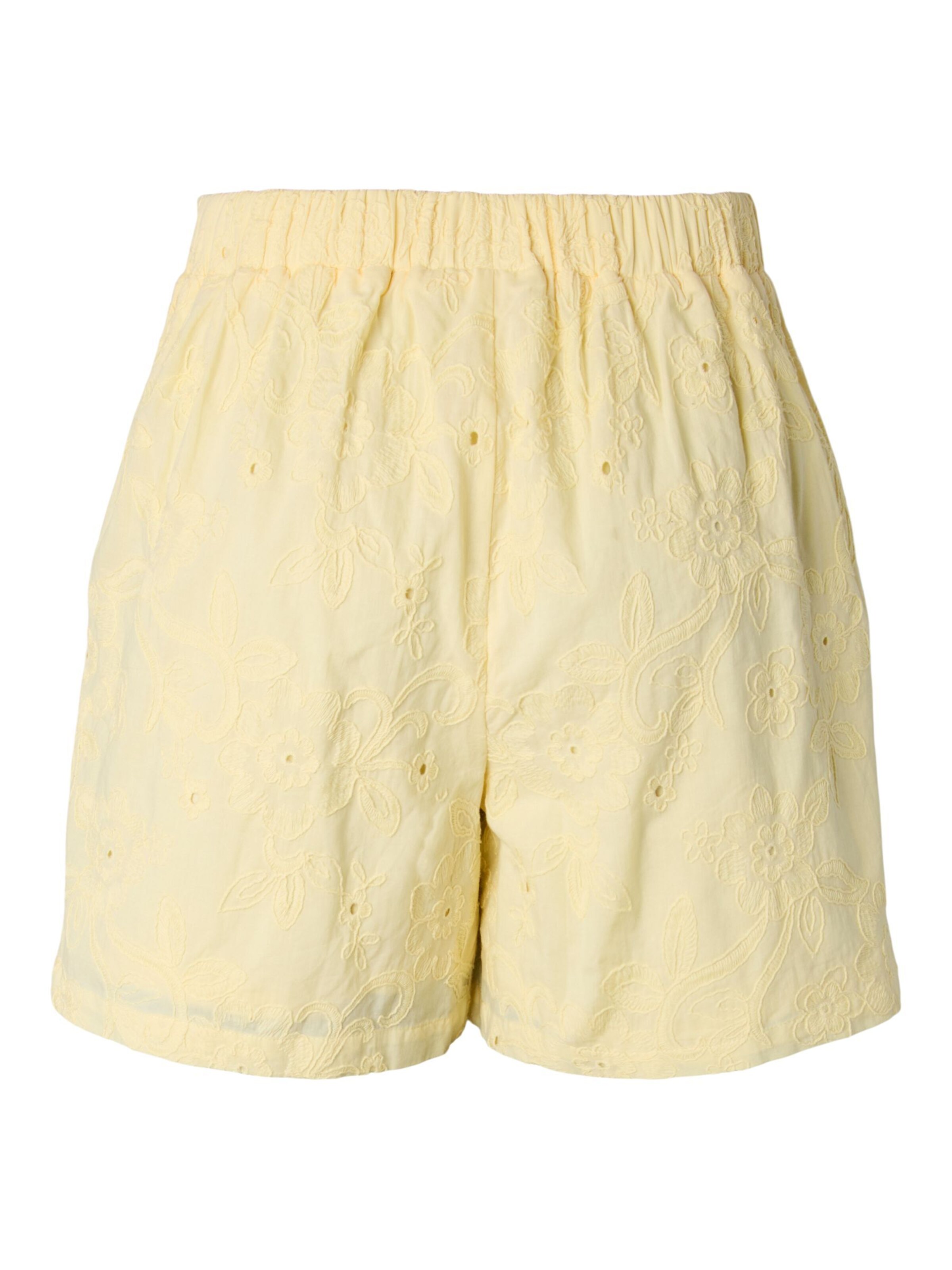 Regular Pantalon PIECES en jaune