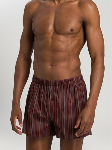 Hanro Boxer shorts ' Fancy Woven ' in Brown: front