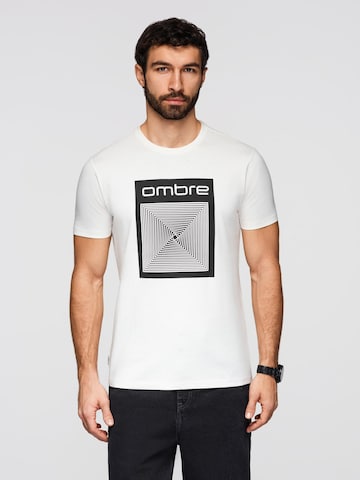 Ombre Shirt in Wit