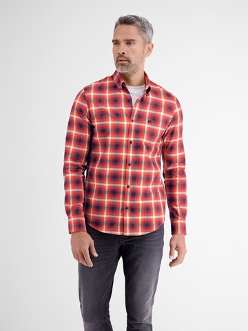 LERROS Regular fit Overhemd in Rood: voorkant