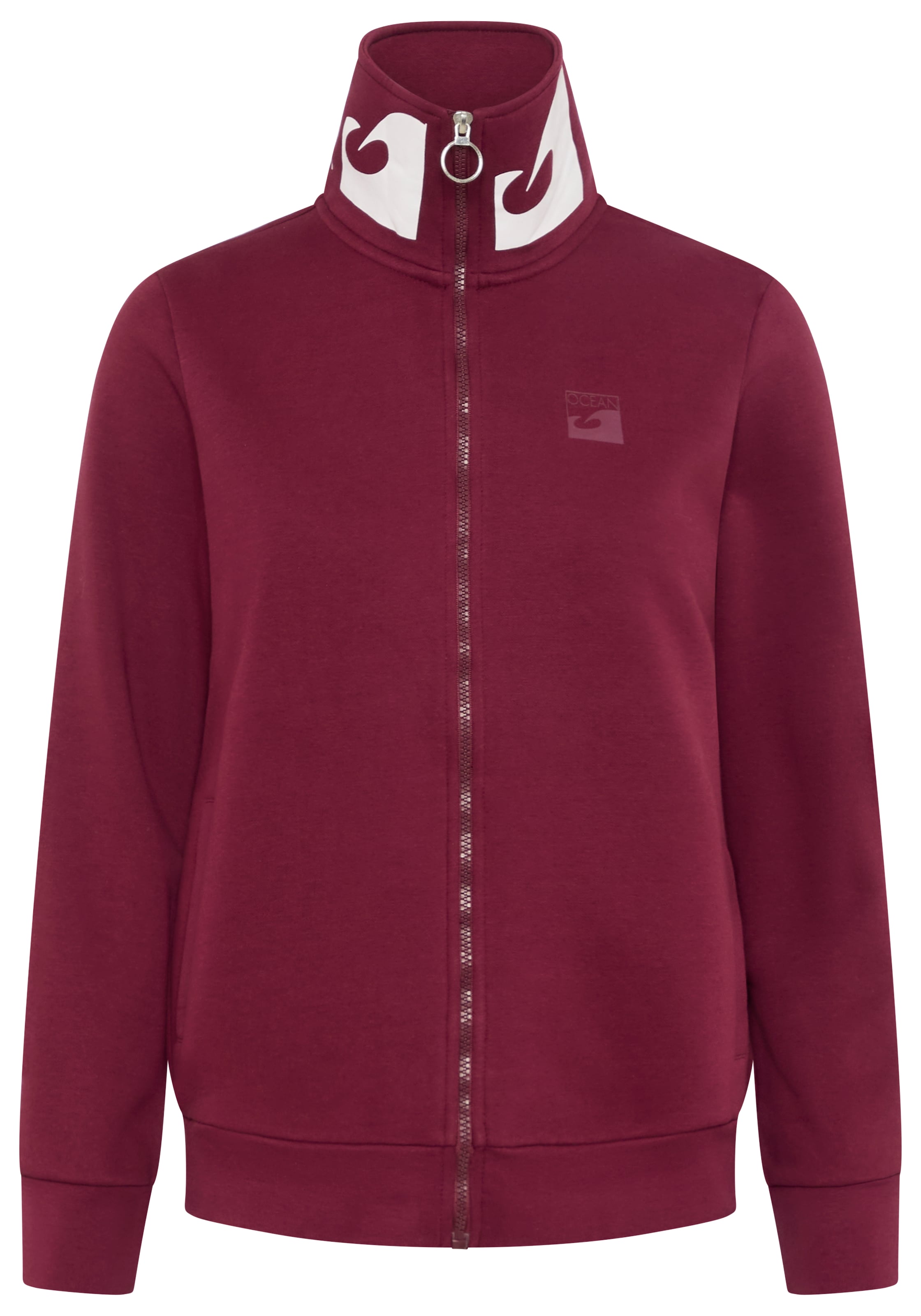 OCEAN SPORTSWEAR Sweatjacke in Rot: Vorderseite