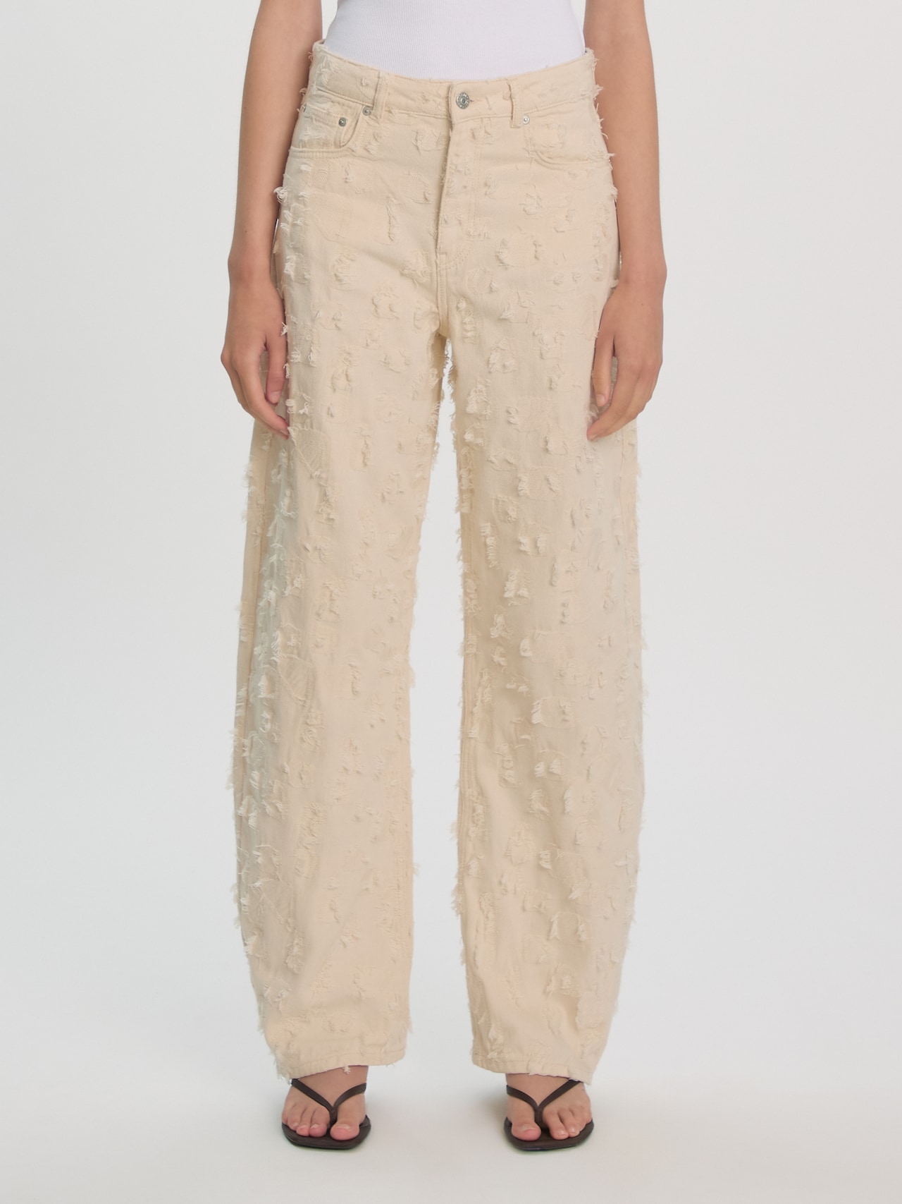 EDITED Jeans 'Theodora' crema