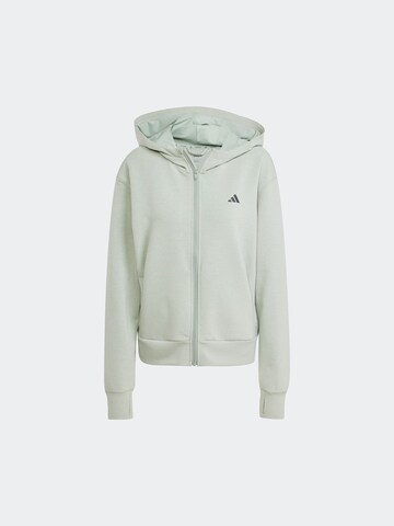 ADIDAS PERFORMANCE Sports sweat jacket 'Designed 4' in Green: front