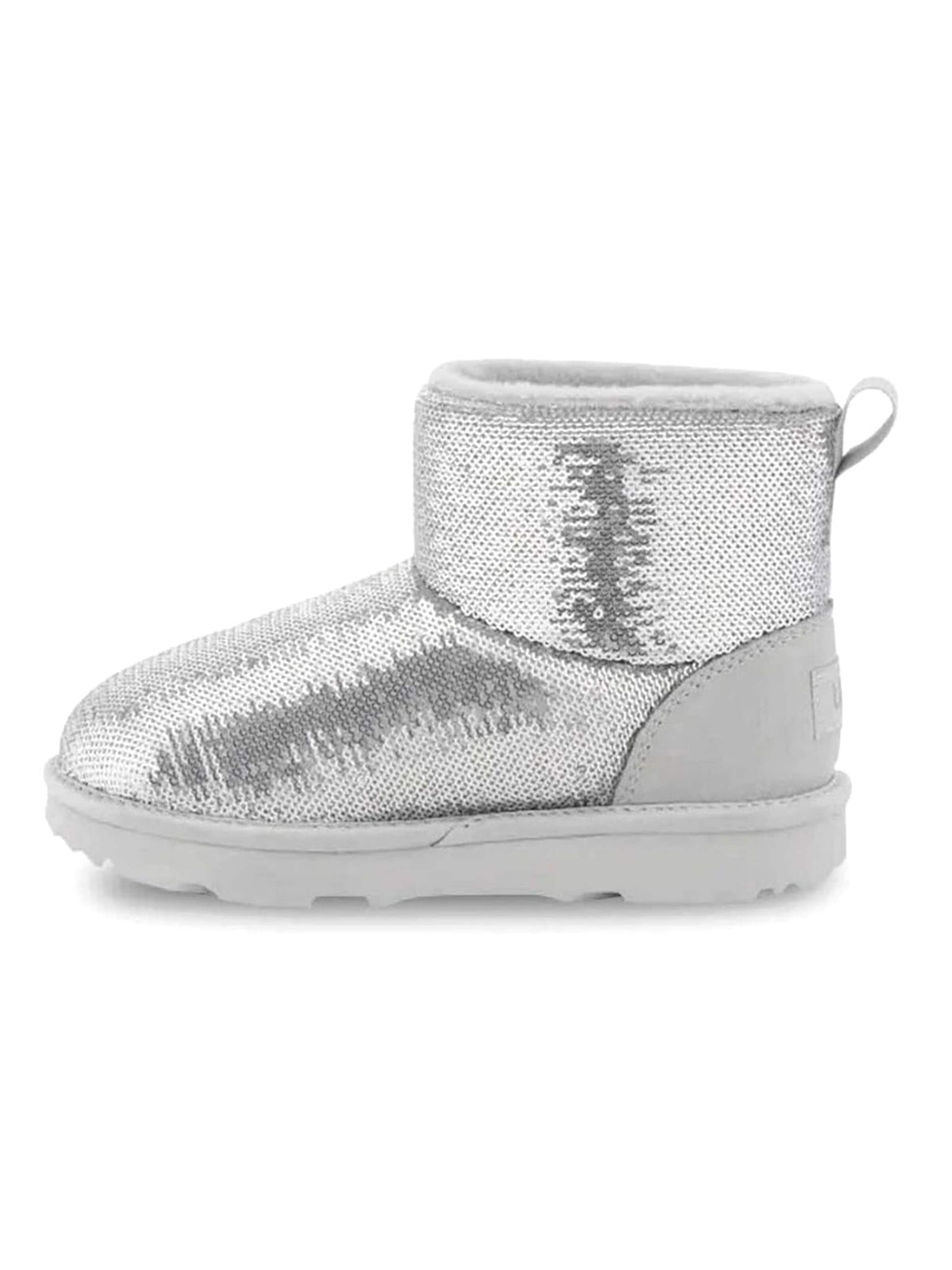 UGG Stiefel 'T CLASSIC MINI MIRROR BALL SILVER'‌‌‌‌‌ in Schwarz