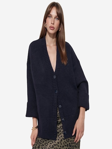 Cardigan Viorna en bleu : devant