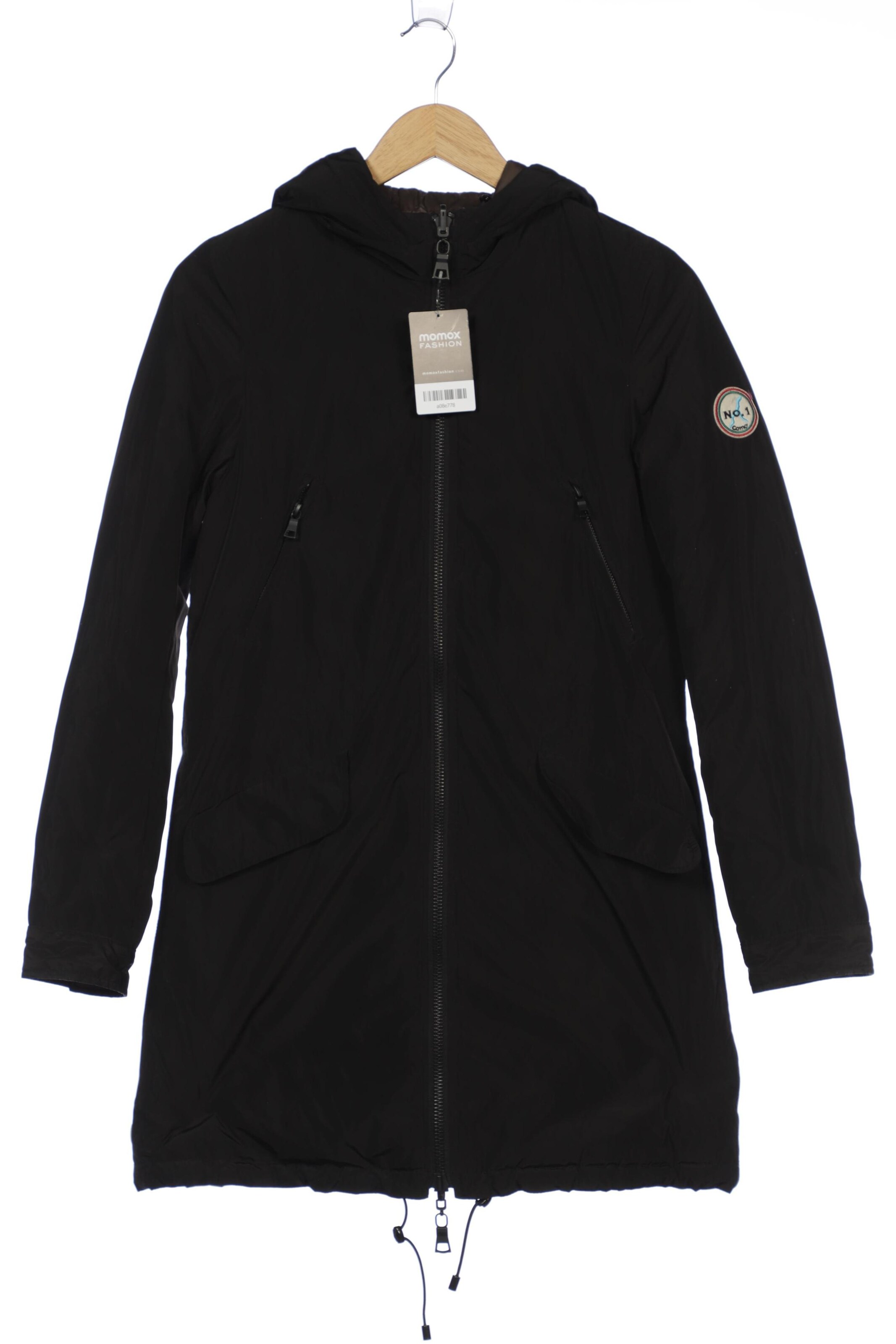 No. 1 Como Jacket & Coat in XS in Black: front