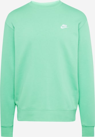 Nike Sportswear Regular Fit Sweatshirt 'Club Fleece' in Grün: predná strana