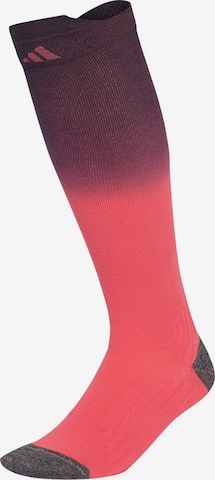 ADIDAS PERFORMANCE Sportovní ponožky 'RUNNING COMFY CALF DIPDYE' – pink: přední strana