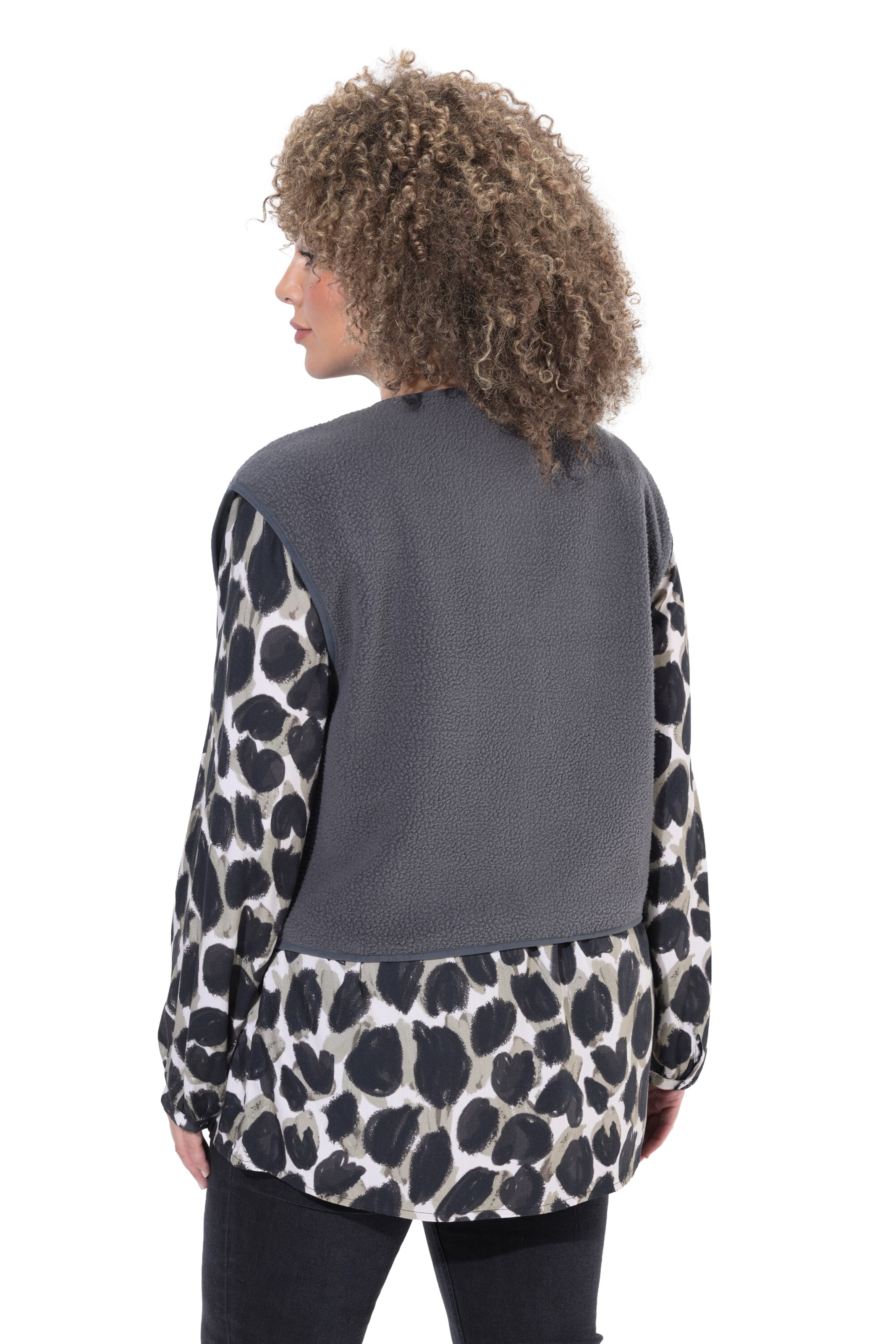 Ulla Popken Vest in Grey