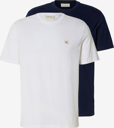 Calvin Klein Jeans Majica u tamno plava / bijela, Pregled proizvoda