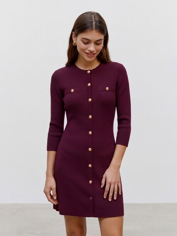 Robes en maille 'VMPicco' VERO MODA en rouge : devant