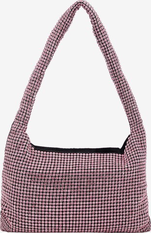 Sac bandoulière faina en rose : devant