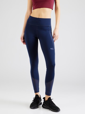 Kari Traa Skinny Sportbroek 'VILDE AIR' in Blauw: voorkant