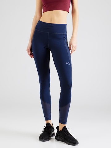 Kari Traa Skinny Workout Pants 'VILDE AIR' in Blue: front