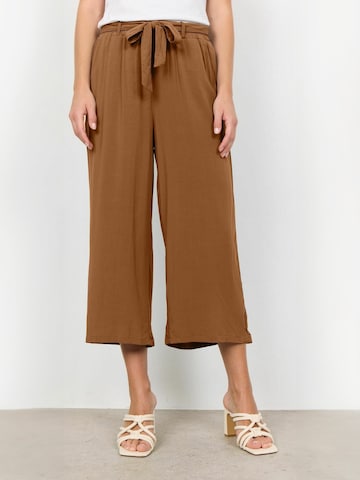 Soyaconcept Wide leg Broek 'Radia' in Bruin: voorkant