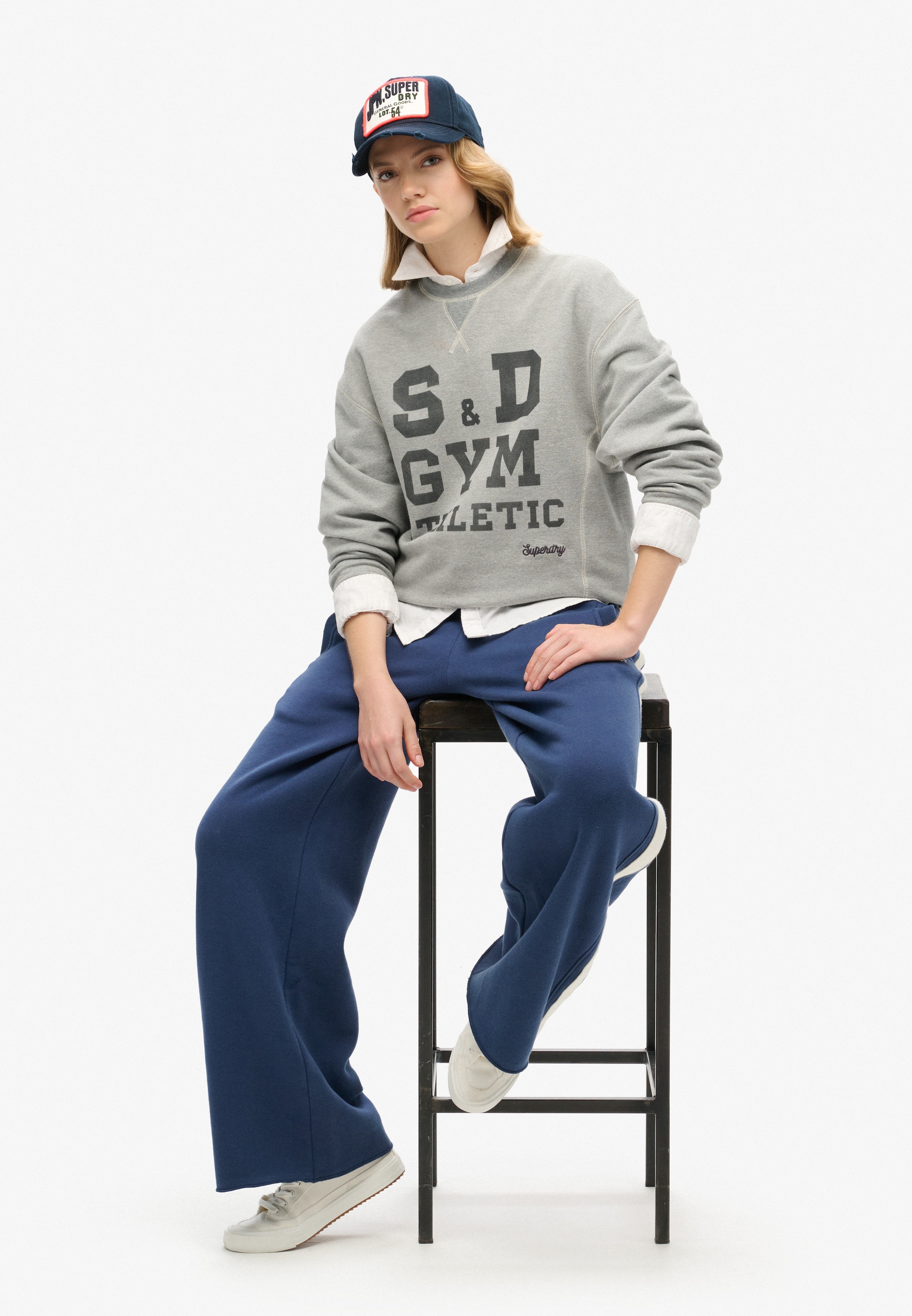 Superdry & Co Pet in Blauw: voorkant