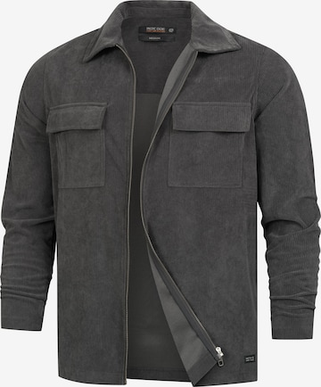 INDICODE JEANS Tussenjas 'Nemoto' in Grijs: voorkant