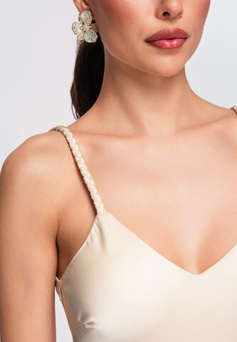 Robe de soirée Ombre en beige