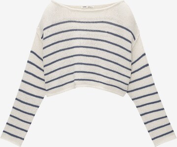 Pull&Bear Trui in Beige: voorkant