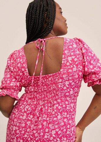 MANGO Summer Dress 'Solange' in Pink