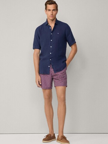 Hackett London Badeshorts in Rot
