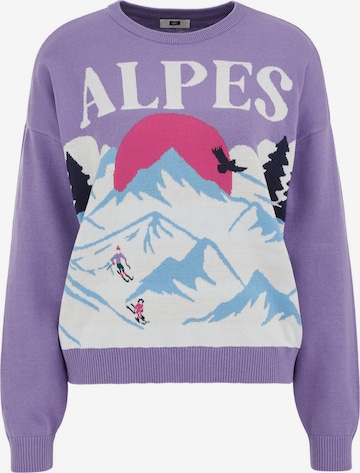 WE Fashion - Pullover em roxo: frente