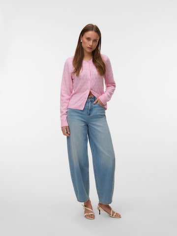 VERO MODA Knit cardigan 'VMDOFFY' in Pink