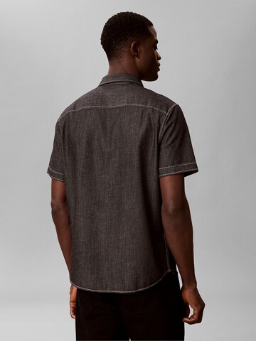 Coupe regular Chemise Calvin Klein Jeans en noir