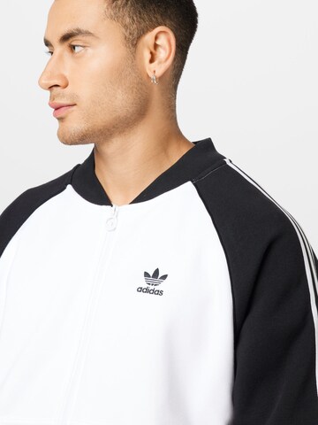 Giacca di felpa di ADIDAS ORIGINALS in bianco